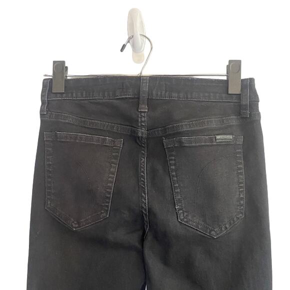 Joe's Jeans Black Distressed Mid Rise The Icon Skinny Ankle Jeans Women Sz 28 - Picture 8 of 14